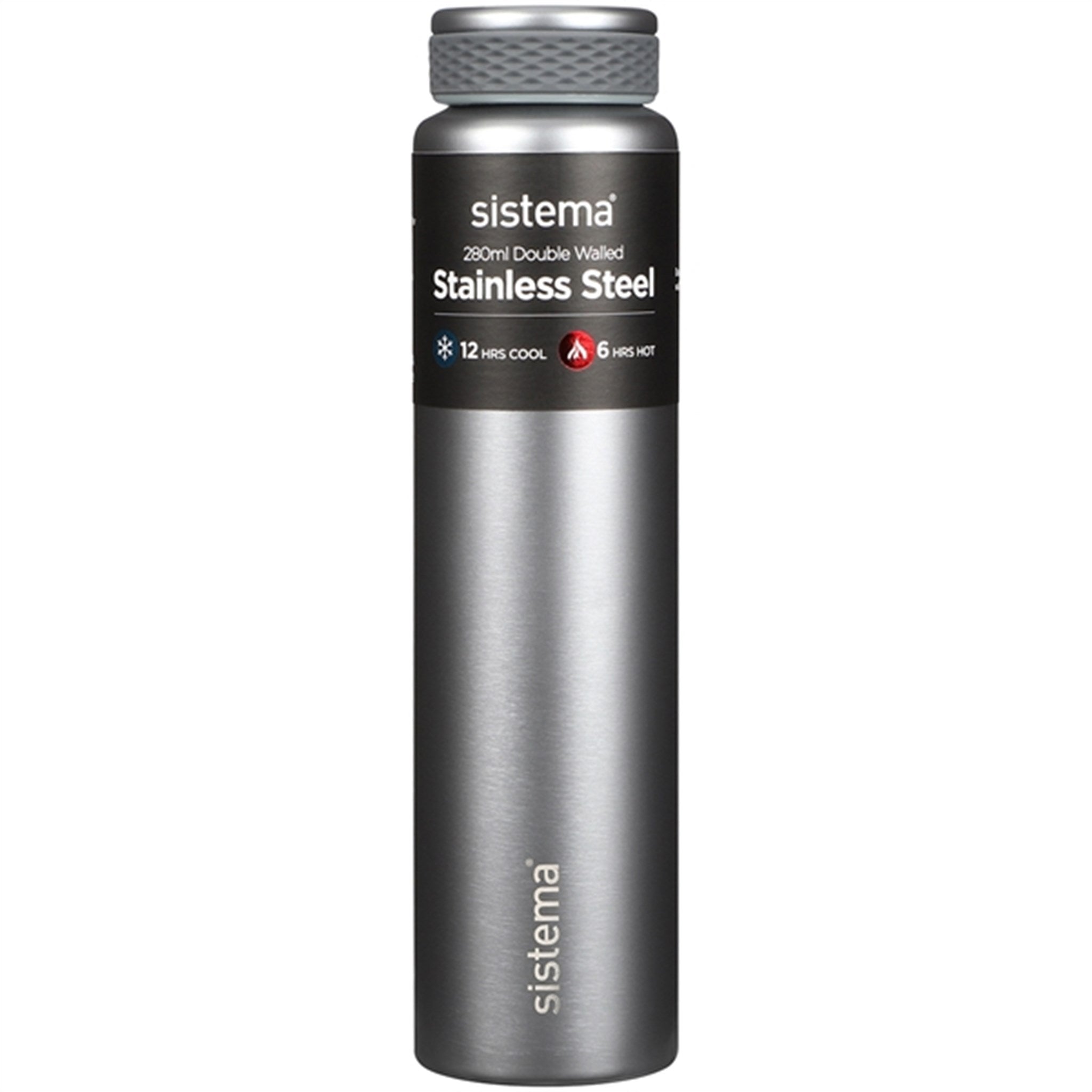 Sistema Stainless Steel Water Bottle 280 ml Silver