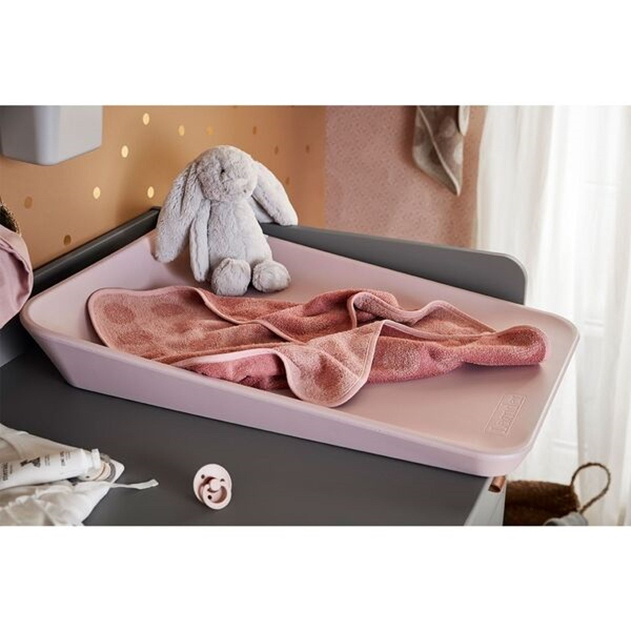 Leander Top For Changing Mat Dusty Rose 2