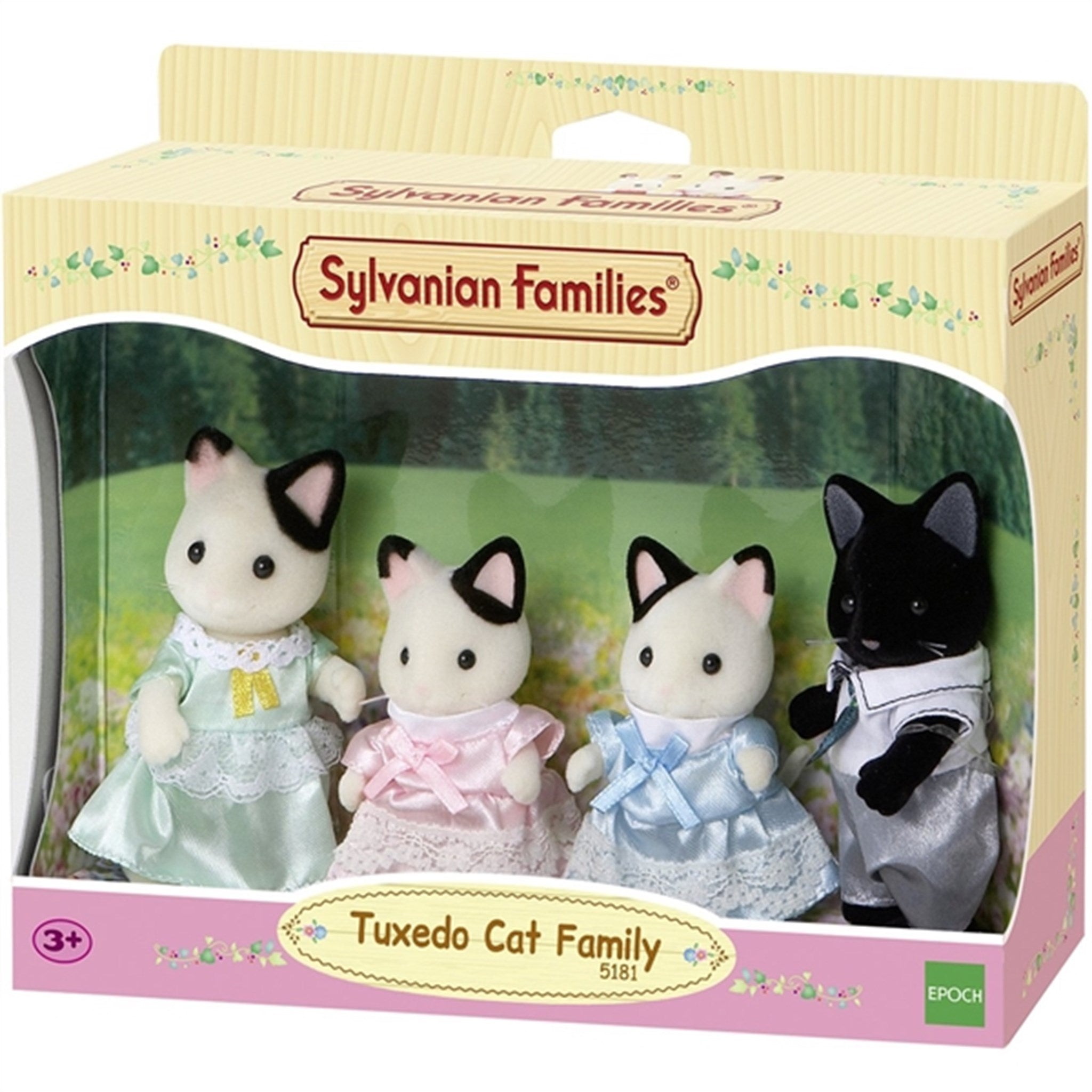 Sylvanian Families® Tuxedo Cat Family