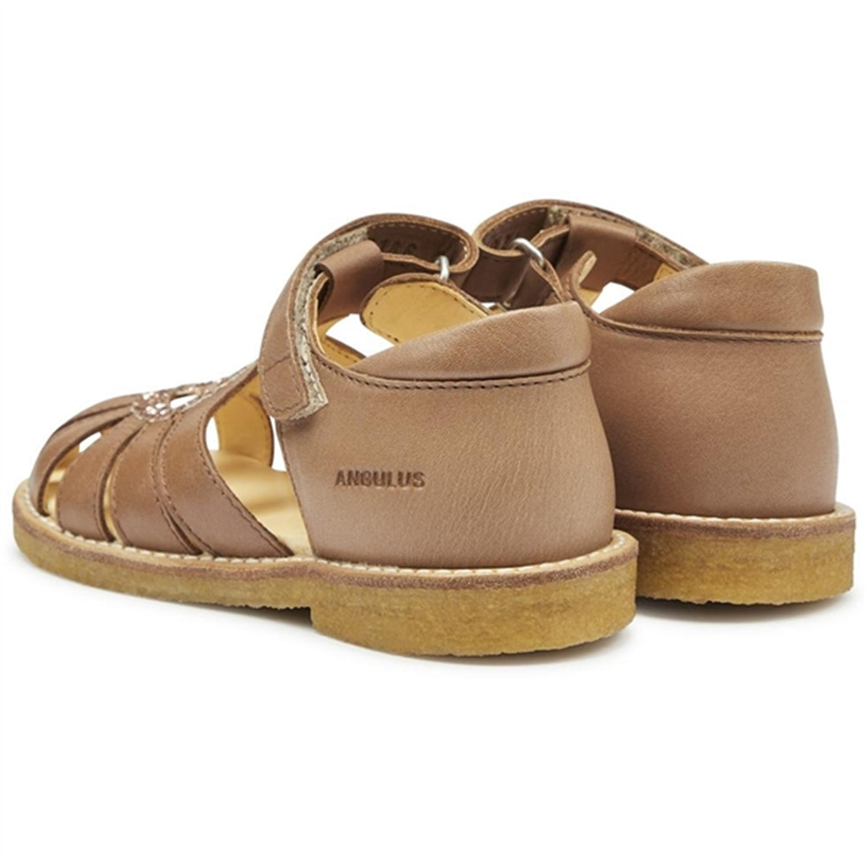 Angulus Hjerte Sandals Almond/Maple Glitter 3