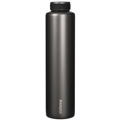 Sistema Stainless Steel Water Bottle 600 ml Dark Grey