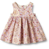 Wheat Carousels And Flowers Pinafore Wrinkles Dress Sienna