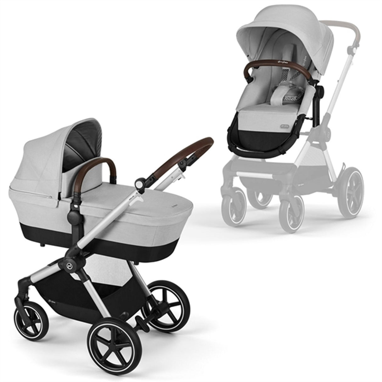 Cybex Eos Lux Lava Grey 2-in-1 Stroller