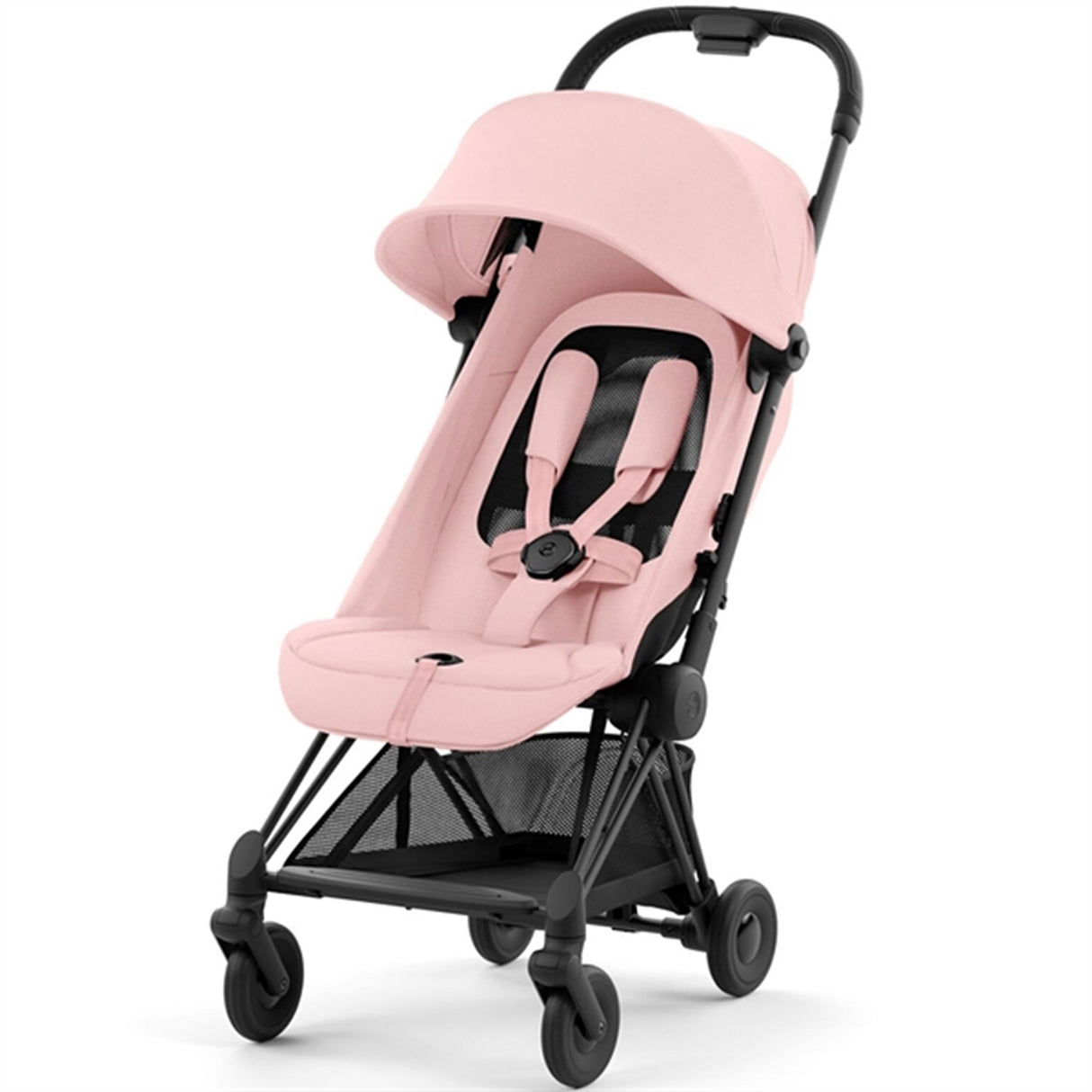 Cybex Coya Stroller Matt Black Peach Pink 6