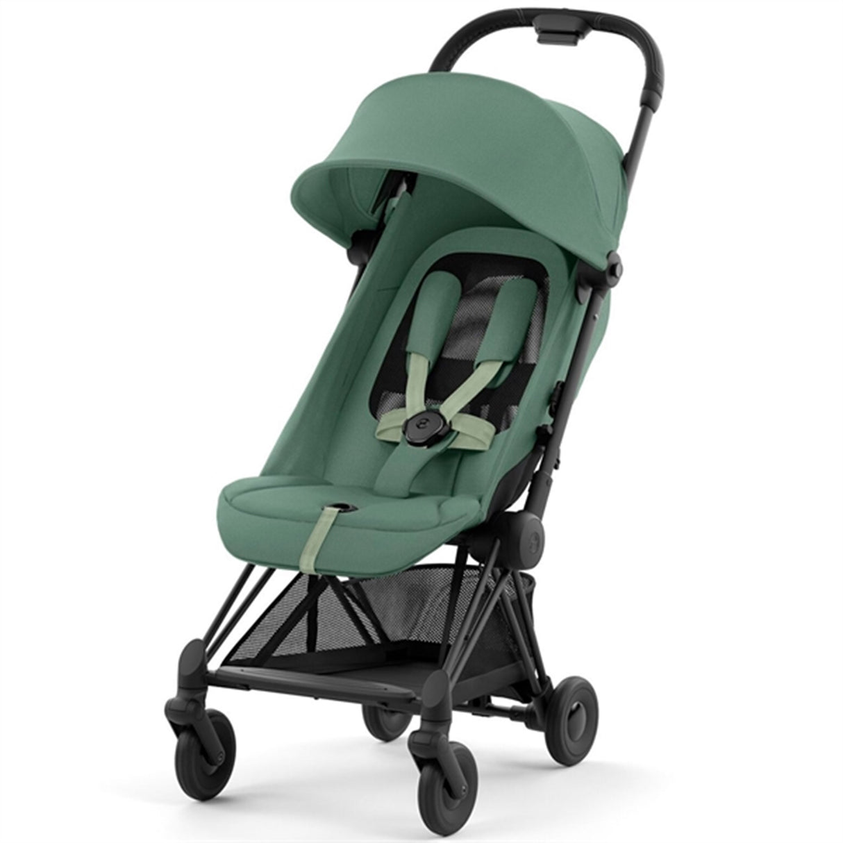 Cybex Coya Stroller Matt Black Leaf Green 7