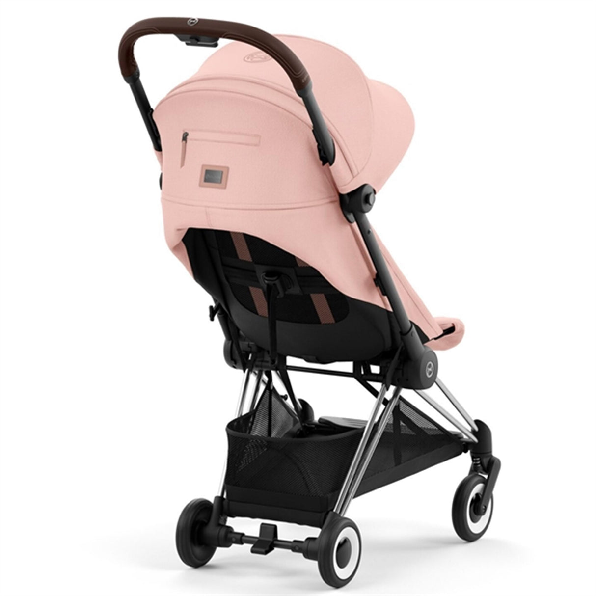 Cybex COYA Stroller Chrome Dark Brown Peach Pink 8