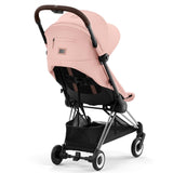 Cybex COYA Stroller Chrome Dark Brown Peach Pink 8