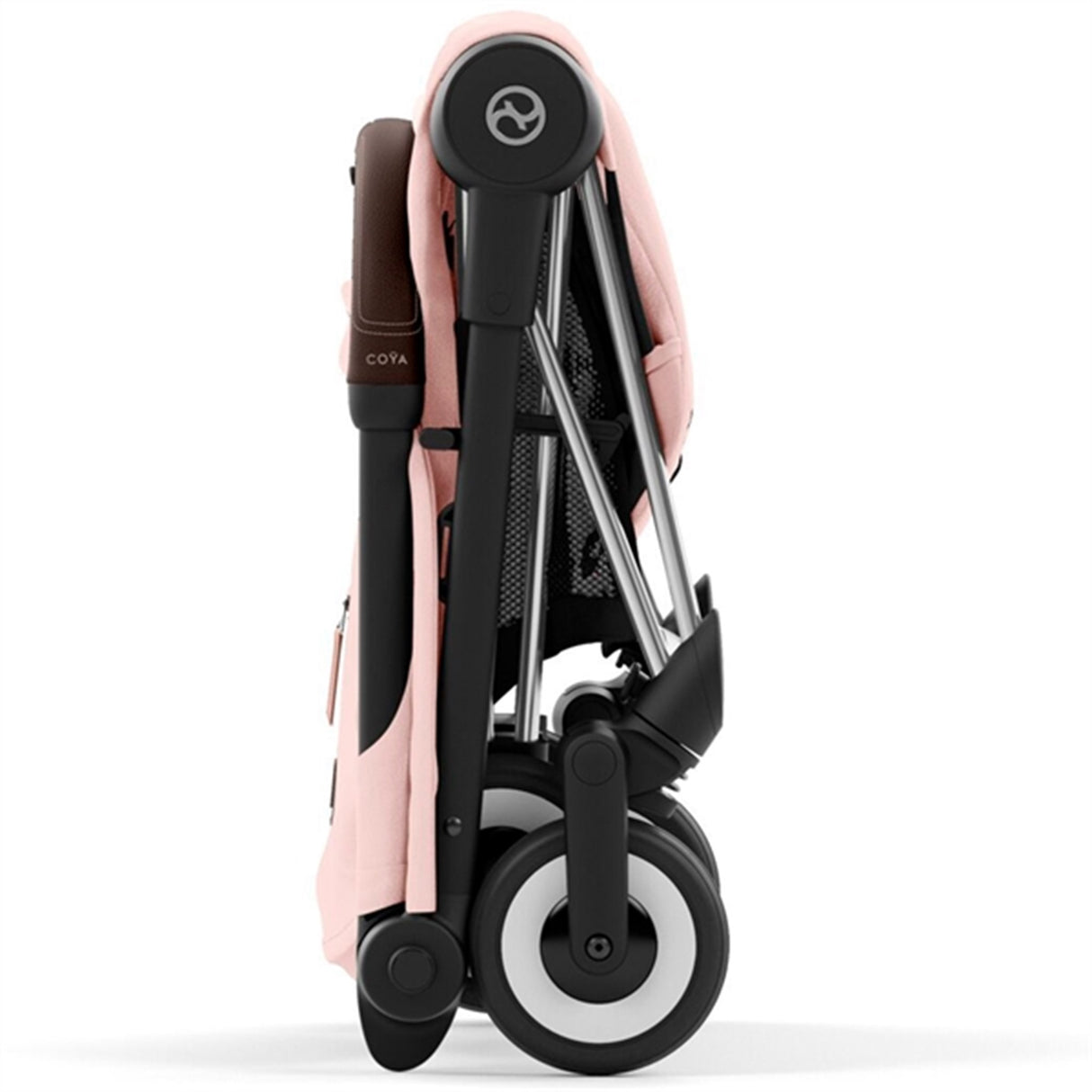 Cybex COYA Stroller Chrome Dark Brown Peach Pink 9