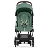 Cybex Coya Stroller Chrome Dark Brown Leaf Dark Green