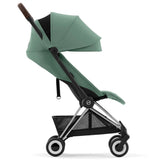 Cybex Coya Stroller Chrome Dark Brown Leaf Dark Green