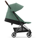 Cybex Coya Stroller Chrome Dark Brown Leaf Dark Green