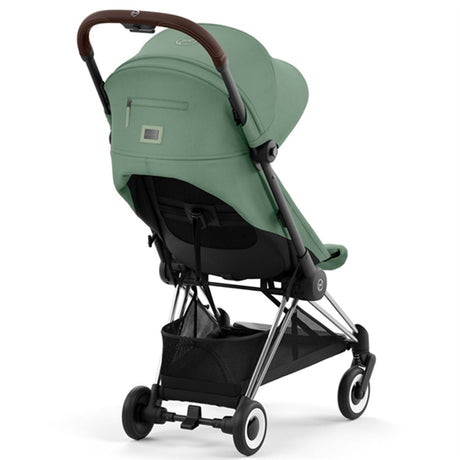 Cybex Coya Stroller Chrome Dark Brown Leaf Dark Green