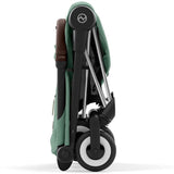 Cybex Coya Stroller Chrome Dark Brown Leaf Dark Green