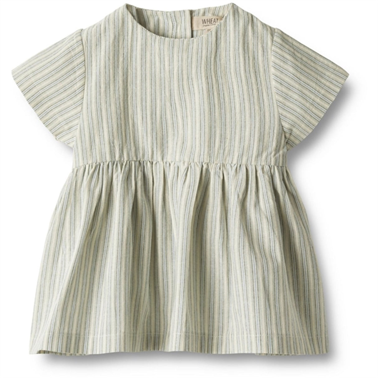Wheat Aquablue Stripe Dress Esmaralda