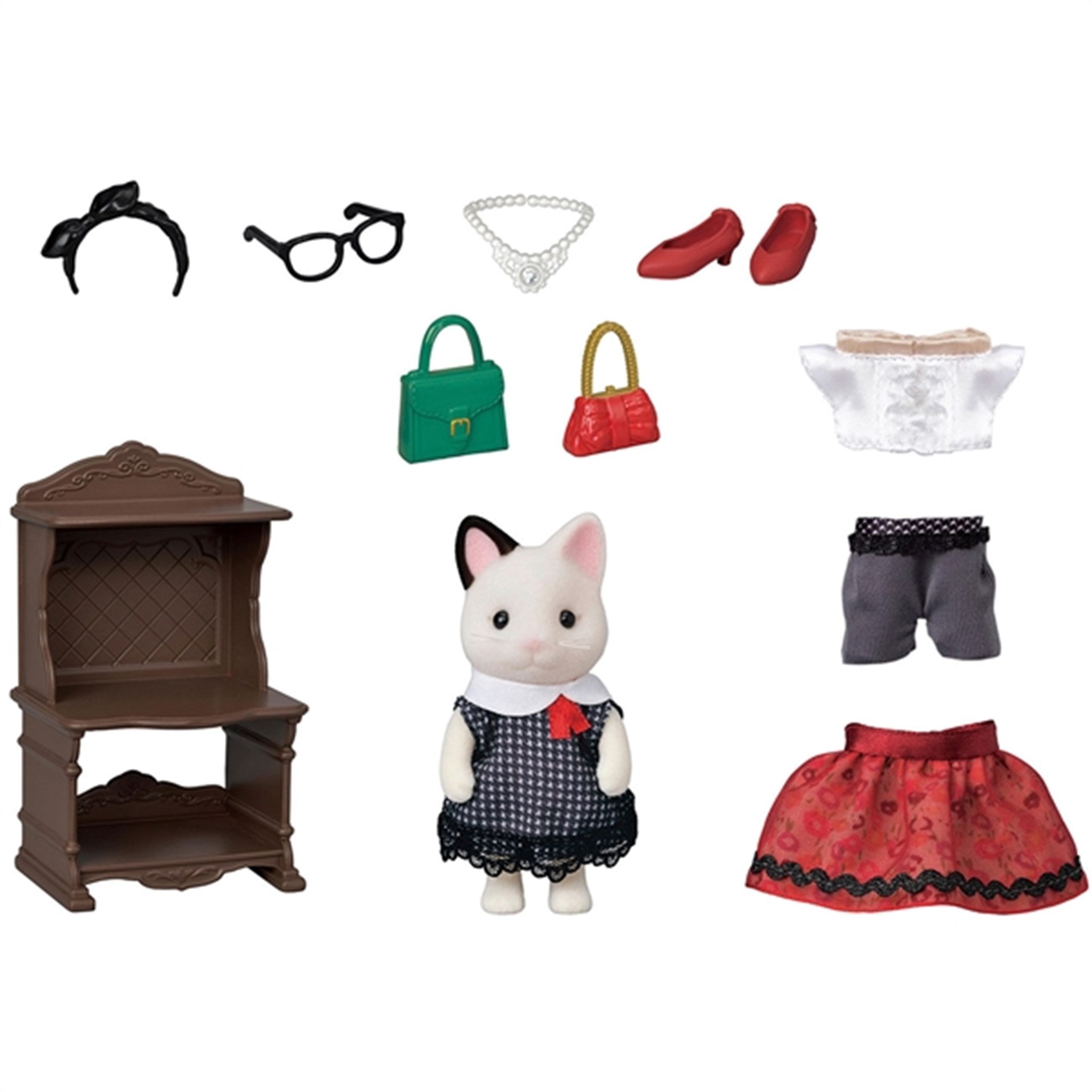 Sylvanian Families® Fashion Play Set Town Girl Series Tuxedo Cat 3