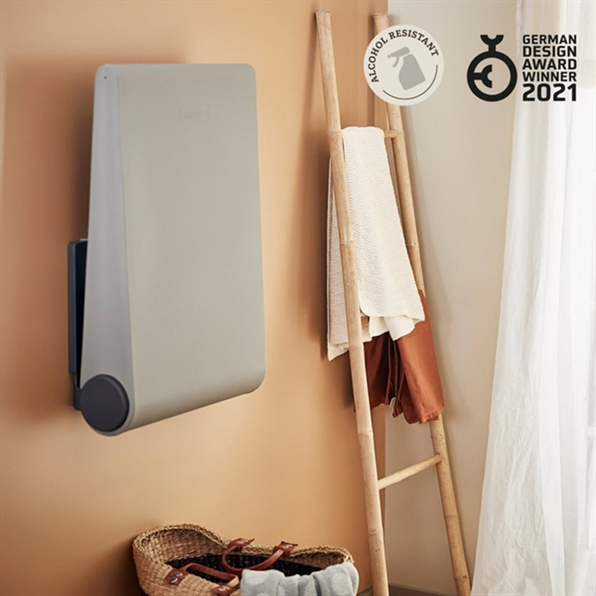 Leander Wally Wall Mounted Changing Table Dusty Grey