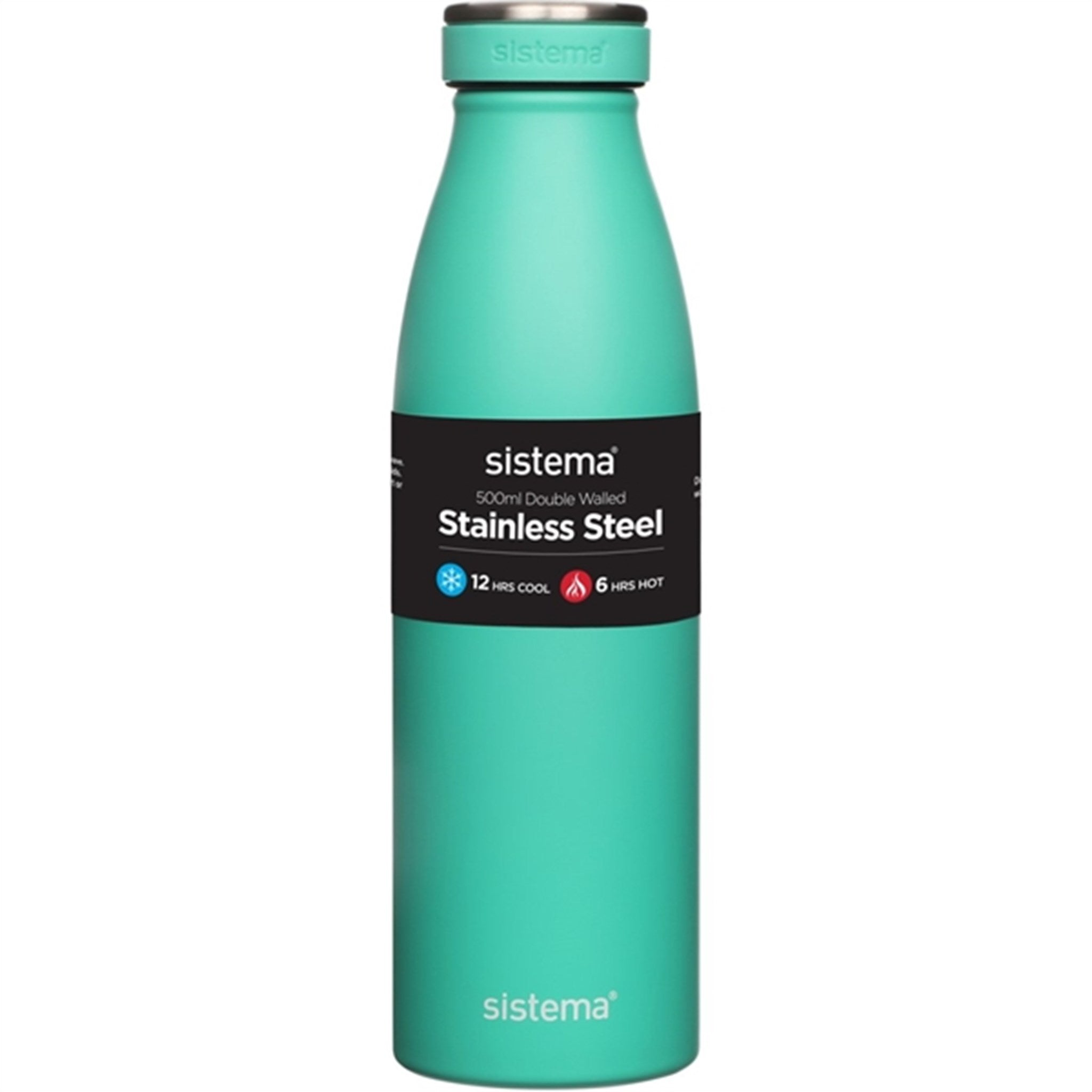 Sistema Stainless Steel Drink Bottle 500 ml Minty Teal