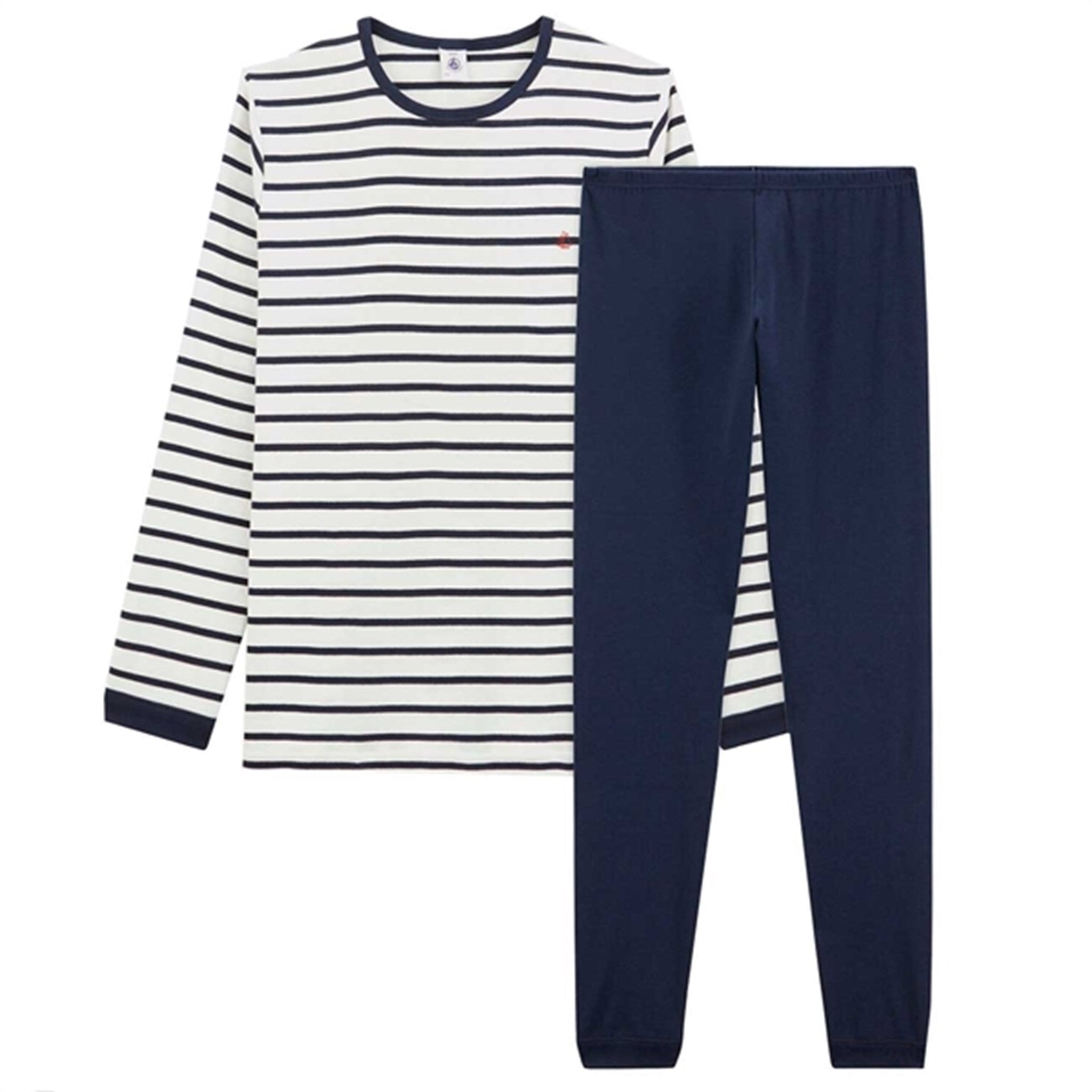 Petit Bateau Pyjamas White/Blue Stripes