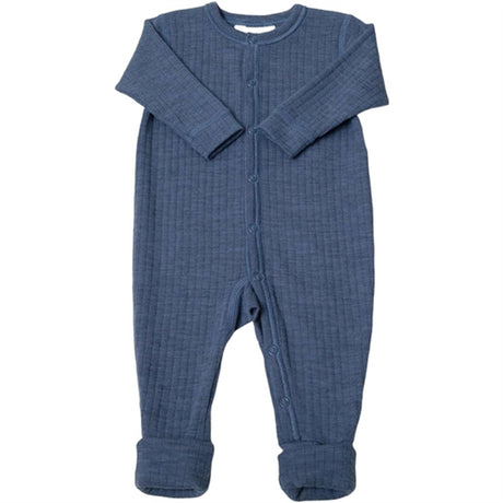 Joha Wool Blue Melange Nightsuit