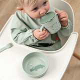 Done by Deer Foodie Bowl Croco Green