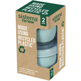 Sistema Renew To-Go Yogurt Container 2-Pack Mint