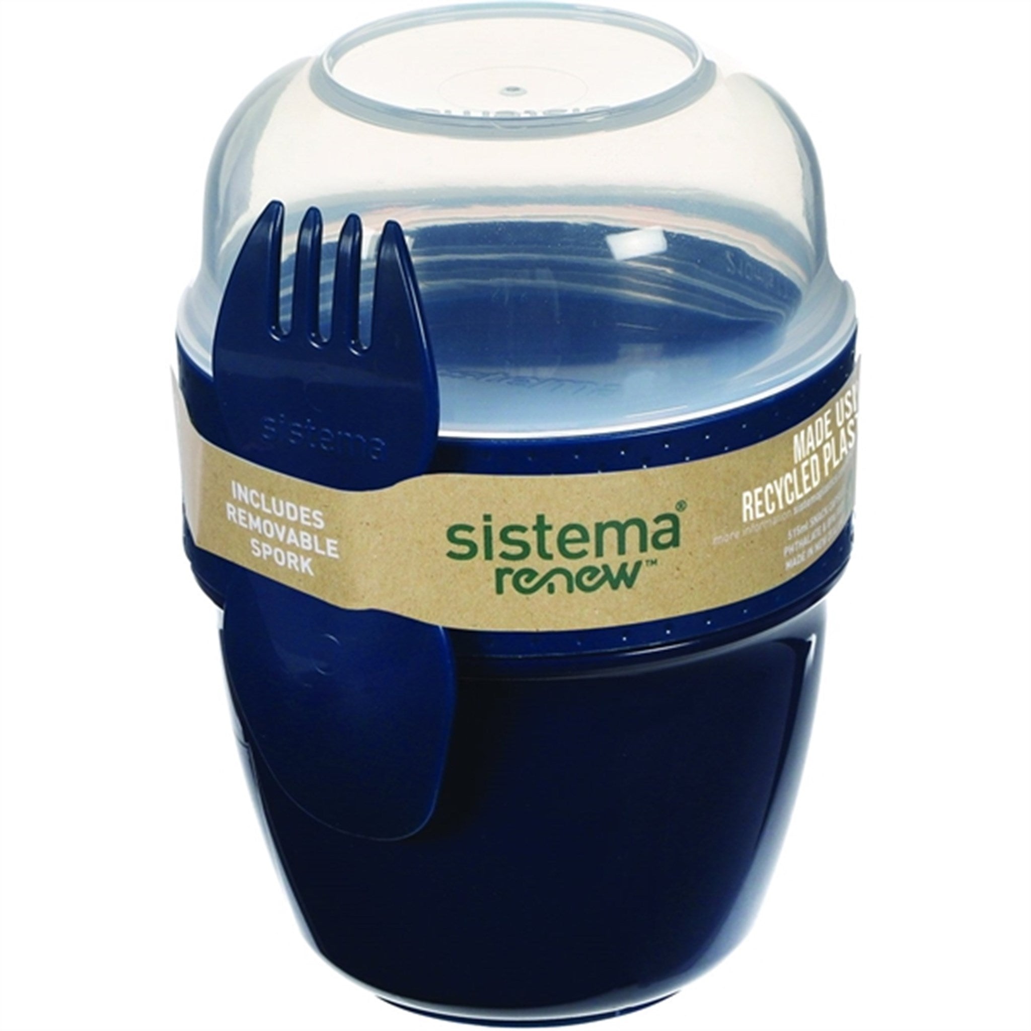 Sistema Renew To Go Snack Capsule Lunch Box 515 ml Blue