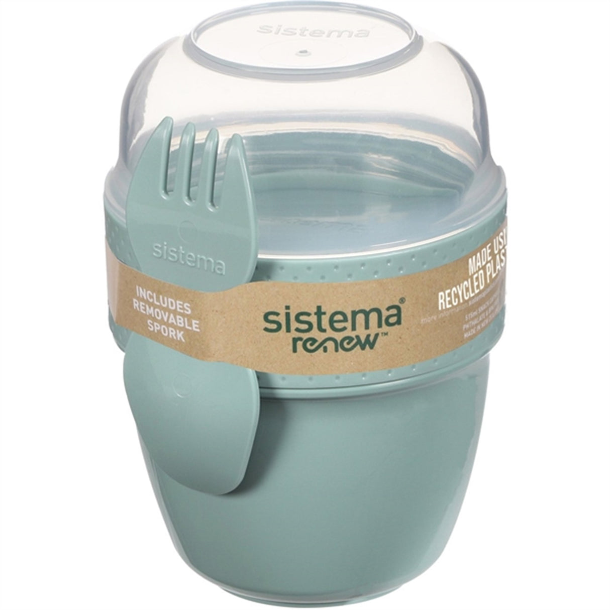 Sistema Renew To Go Snack Capsule Lunch Box 515 ml Mint