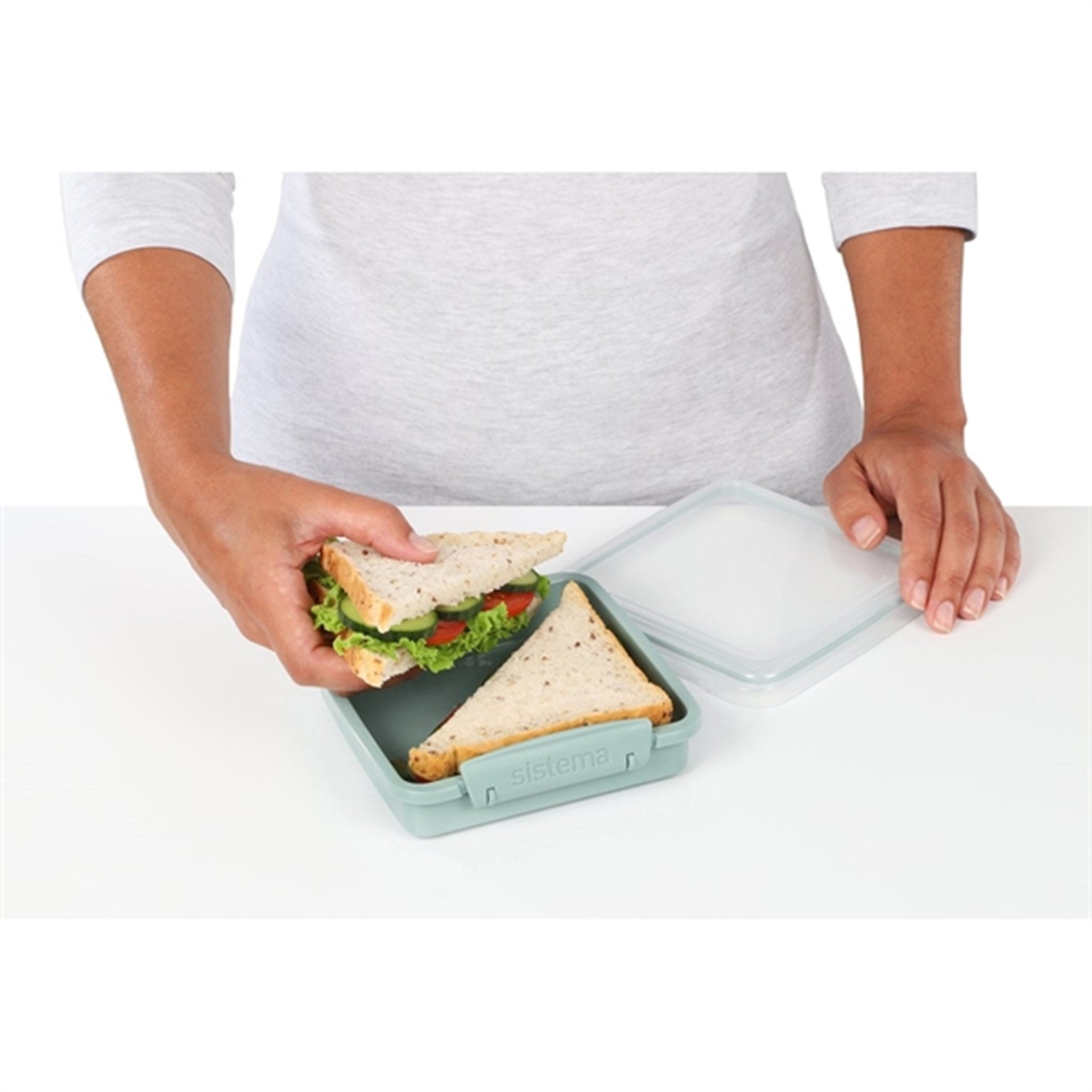Sistema Renew To Go Sandwich Lunch Box 450 ml Mint 3