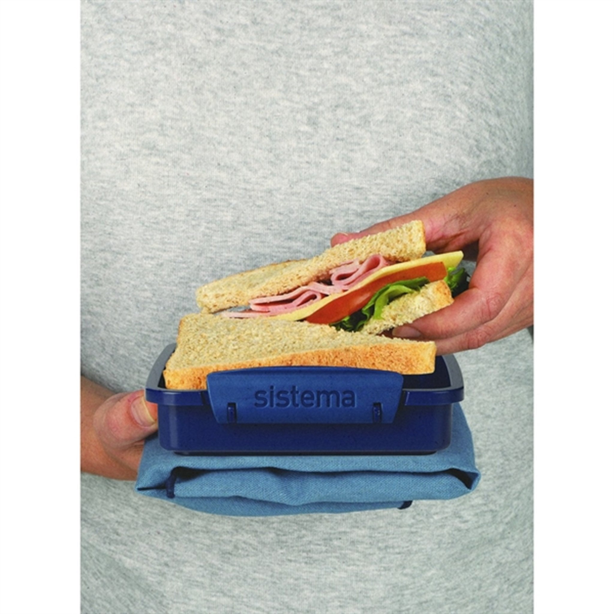 Sistema Renew To Go Sandwich Lunch Box 450 ml Blue 3