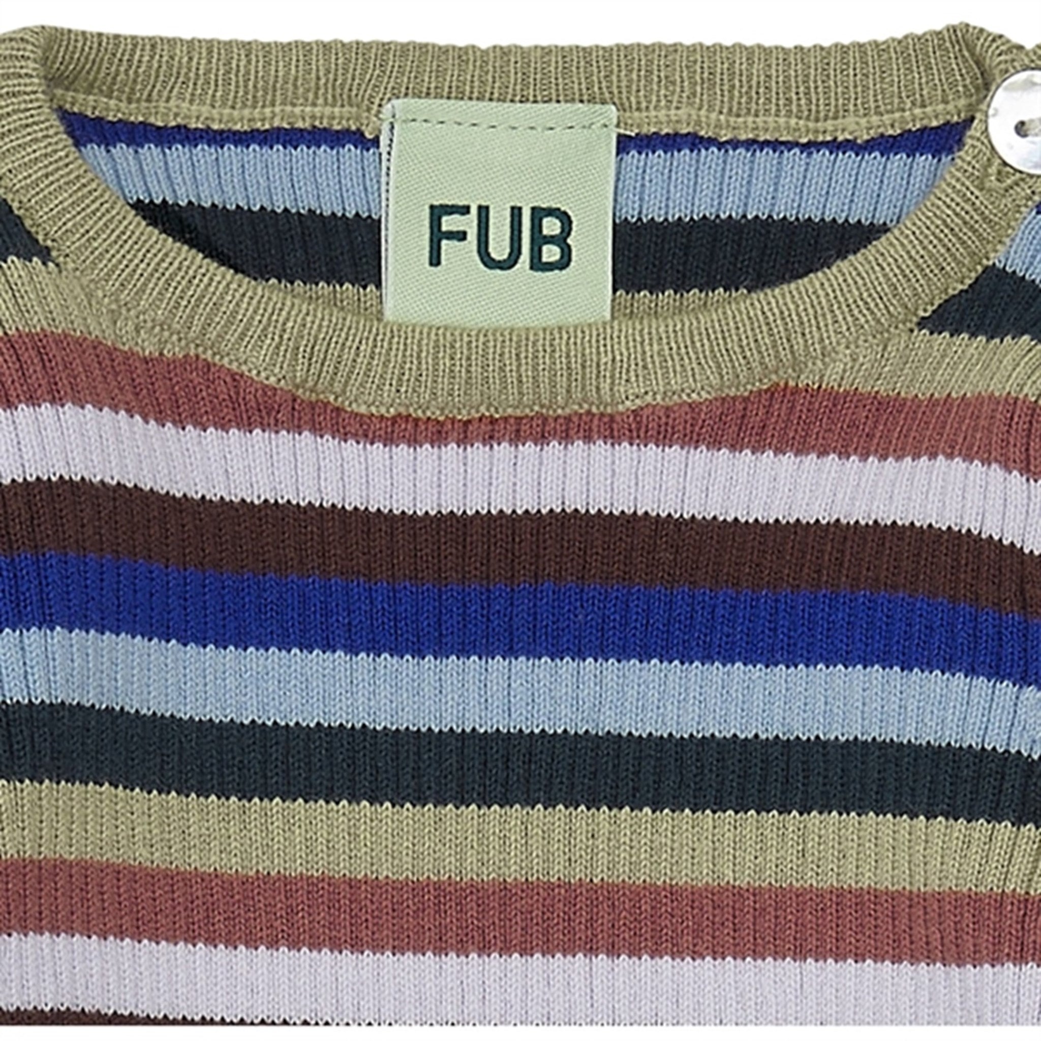 FUB Baby Striped Rib Blouse Multi Stripe 2