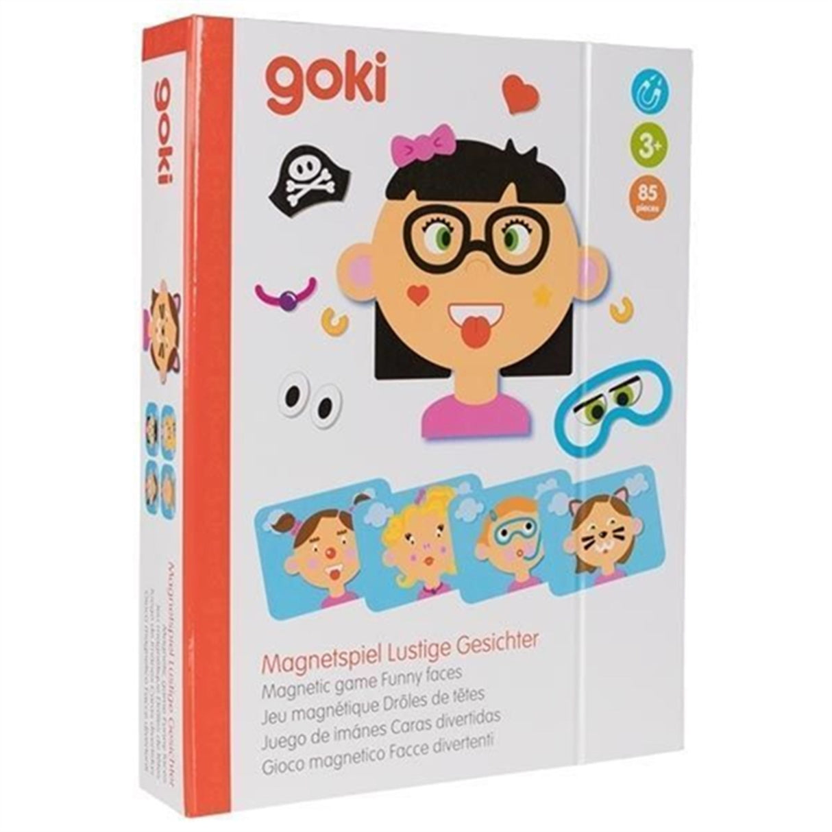 Goki Magnetic Game - Funny Faces