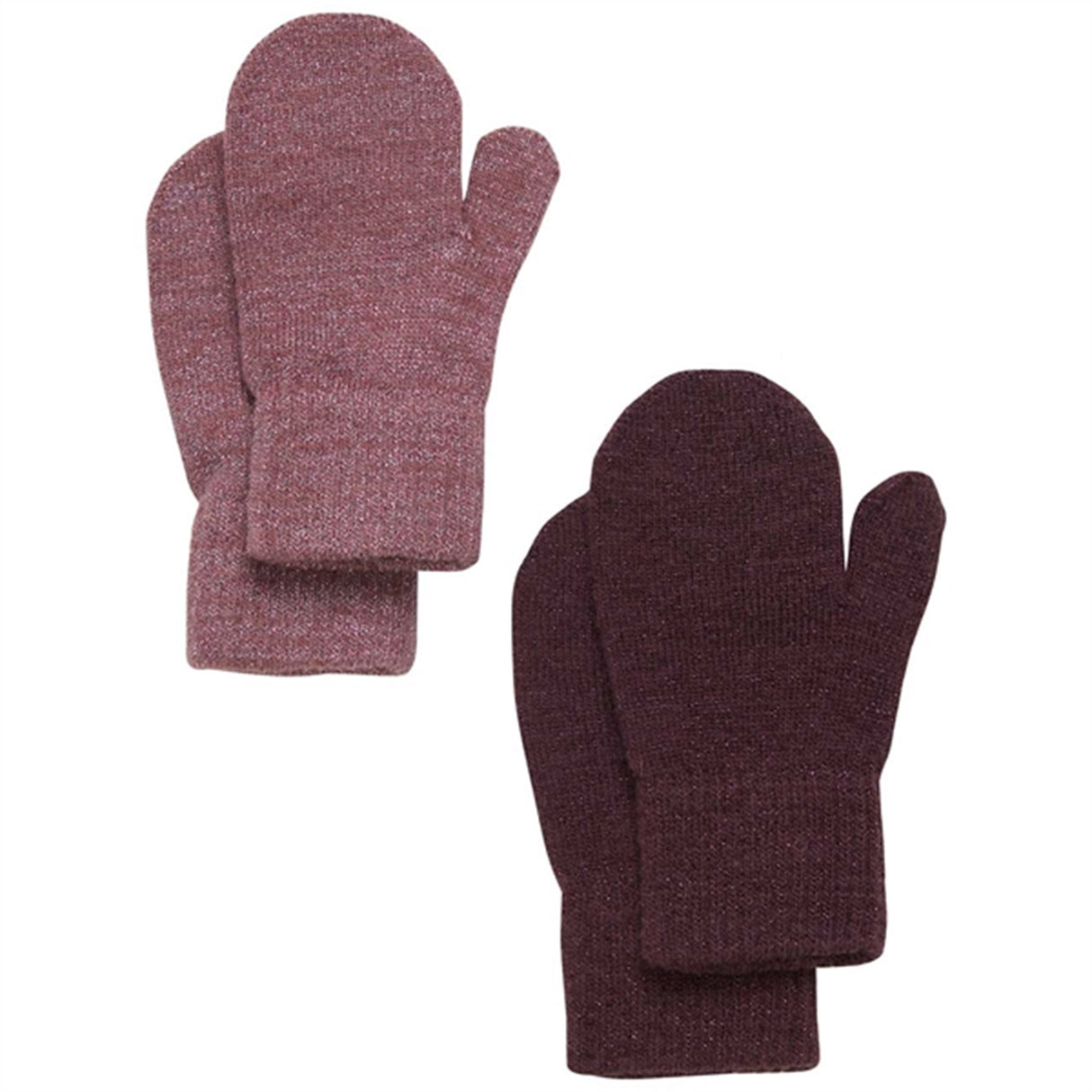 CeLaVi Mittens Magic Glitter 2-Pack Rose Brown