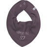 Pippi Bandana Bib with Text Plum