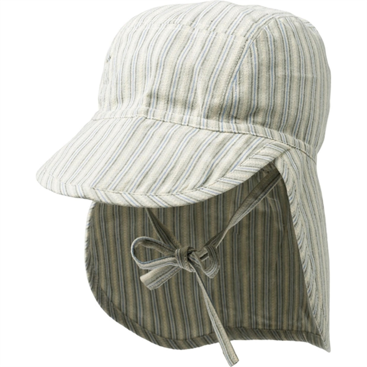 Wheat Aquablue Stripe Sun Hat Albert