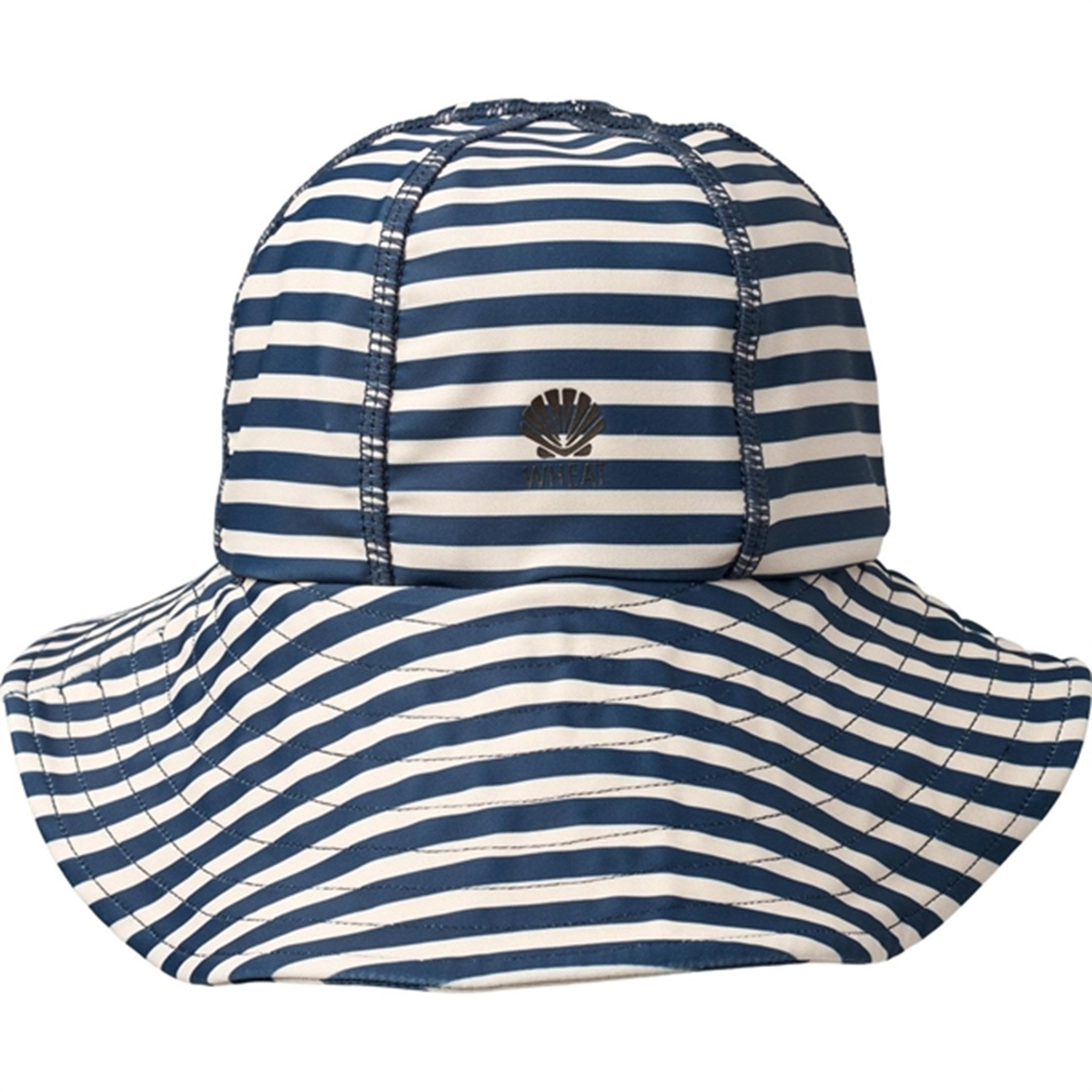 Wheat Indigo Stripe UV Sun Hat 2