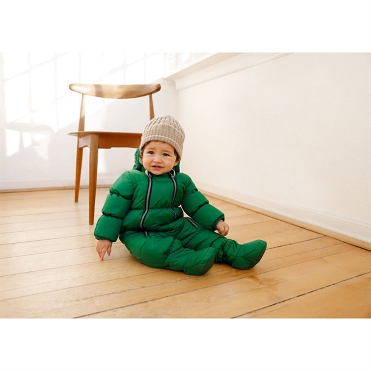 Molo Woodland Green Hebe Baby Snowsuit 3