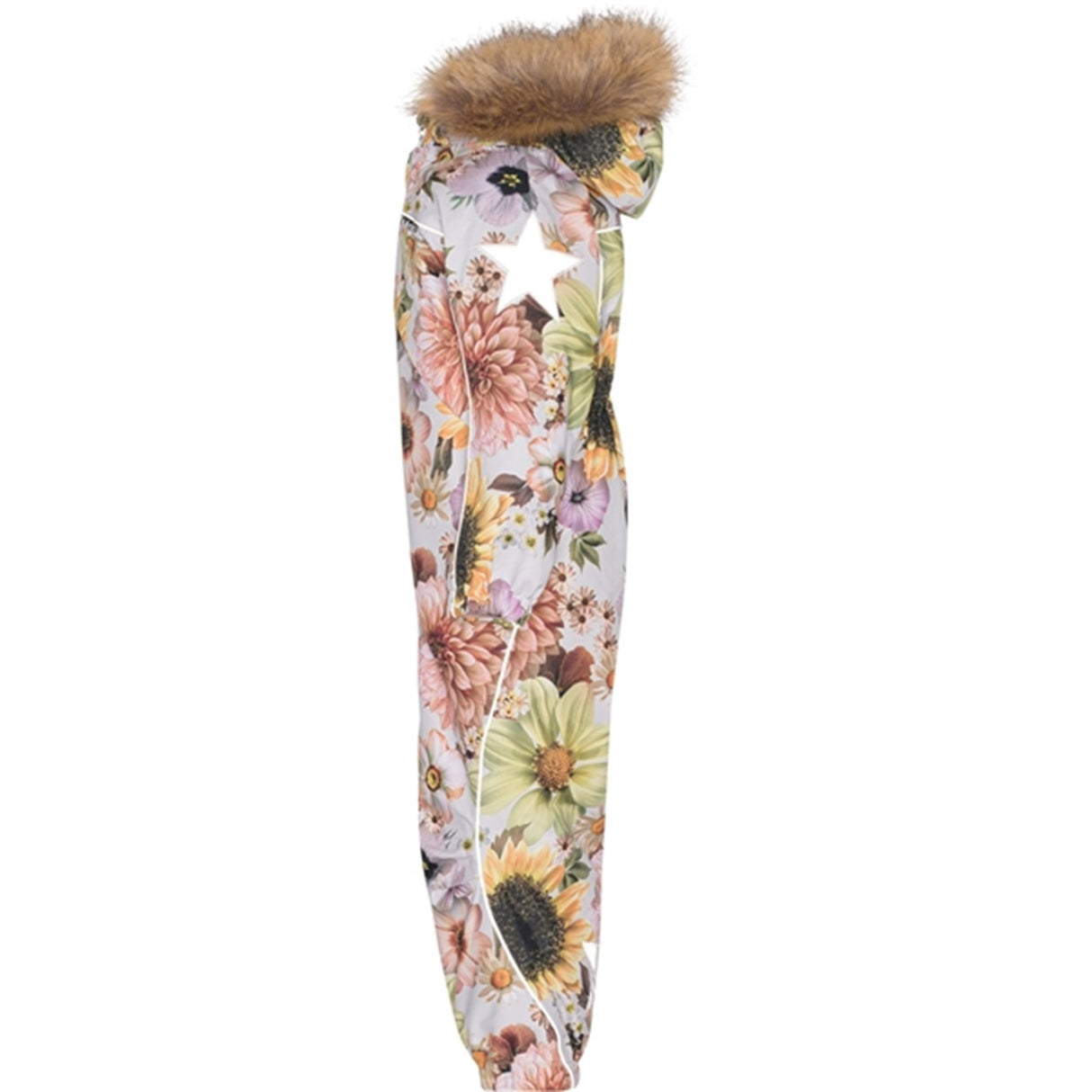 Molo Retro Flowers Polaris Fur Junior Snowsuit 5