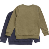 Minymo Dark Olive Sweatshirt 2-pack NOOS