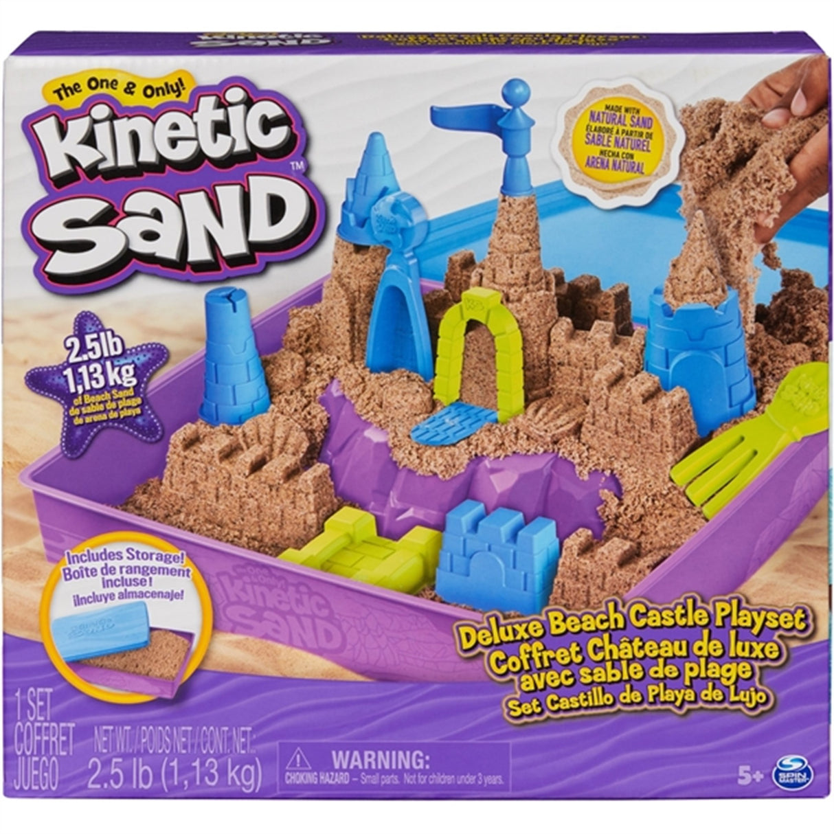 Kinetic Sand Deluxe Beach Castle Playset