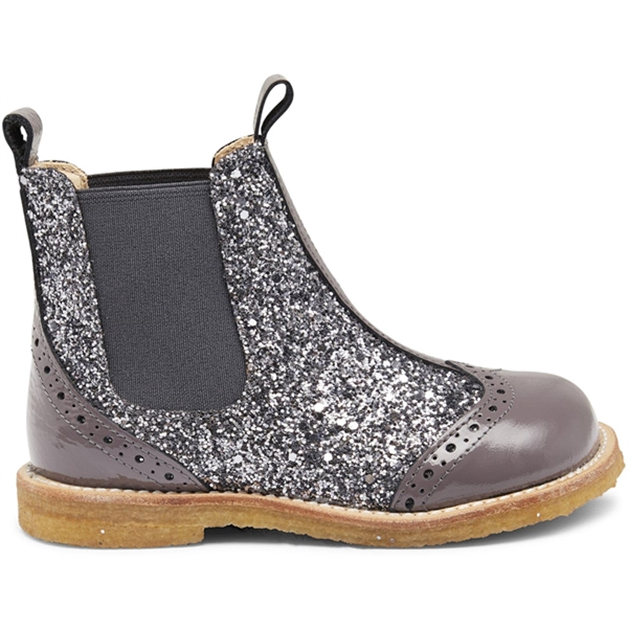 Angulus Chelsea Boots With Glitter Lavender/Dusty Lavender/Elastic 2