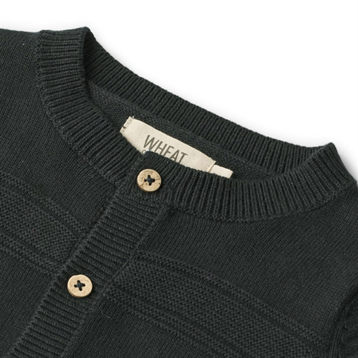 Wheat Navy Sofus Knit Cardigan 2