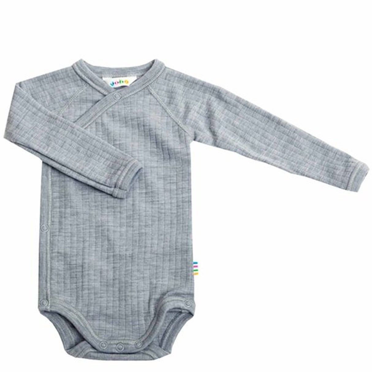 Joha Wrap Body Wool L/S Grey Melange