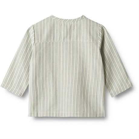 Wheat Aquablue Stripe Shirt Bjørk 2