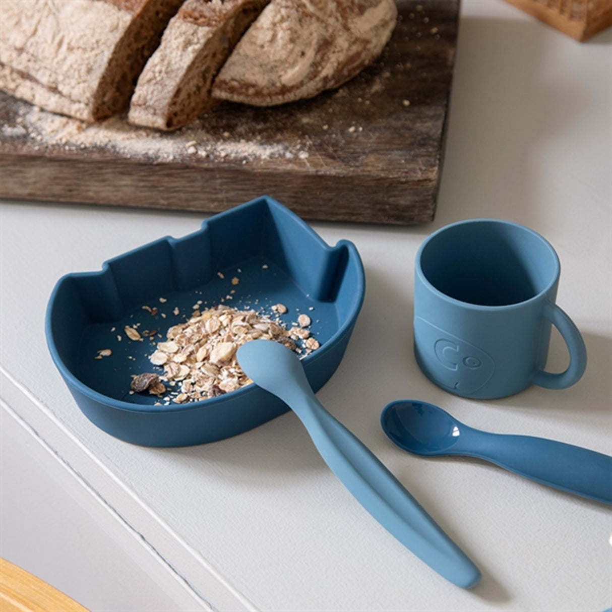 Sebra Silicone Bowl Fanto Nordic Blue