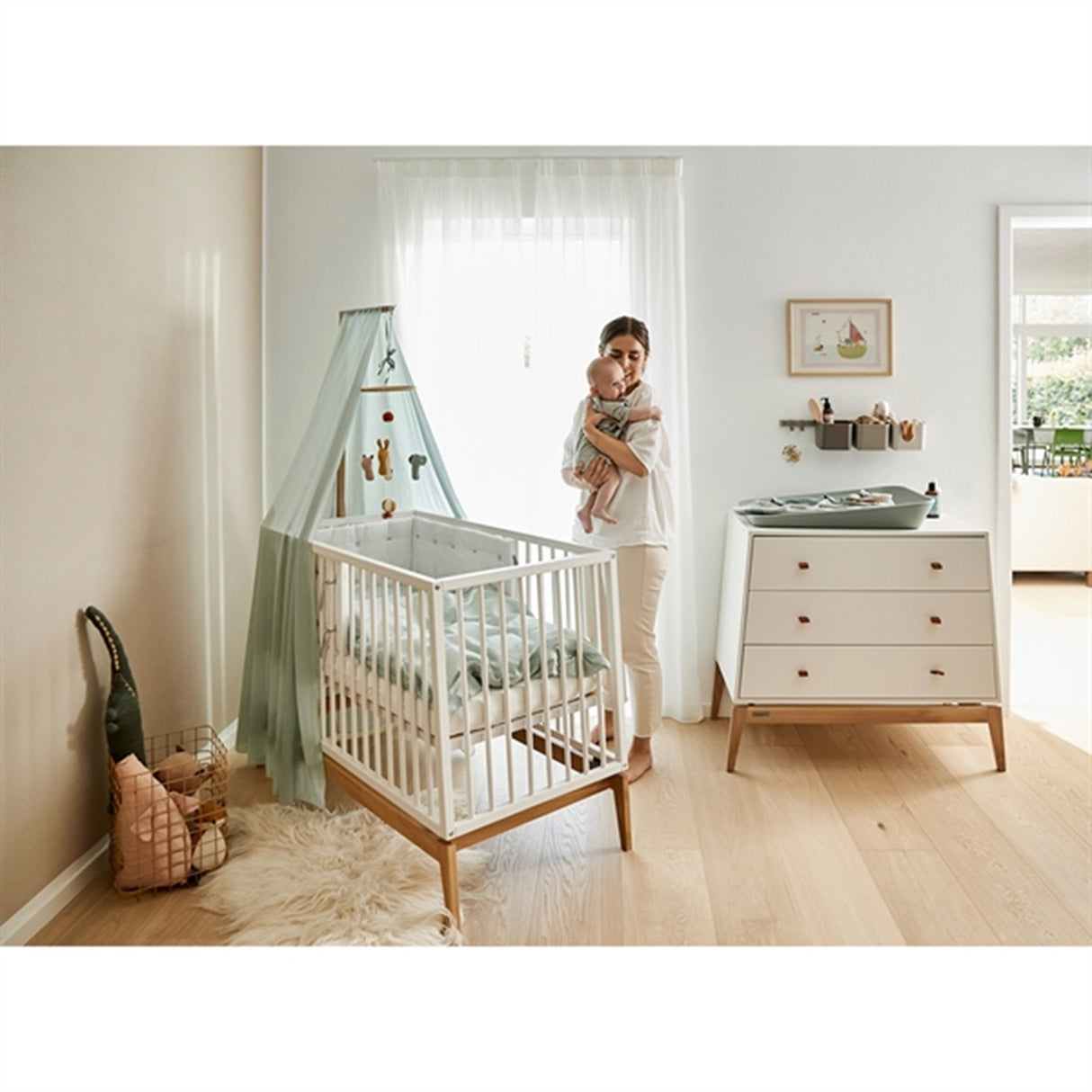 Leander Bed Canopy for Linea™/Luna™ Babyseng Sage Green 2