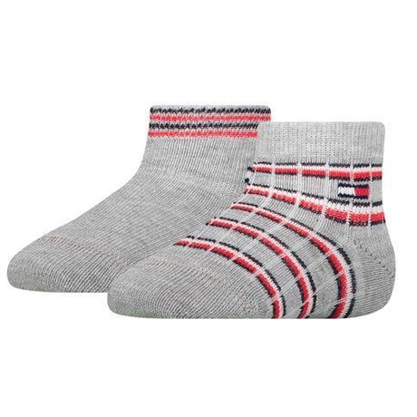 Tommy Hilfiger Baby 2-pack Global Socks Grey Melange