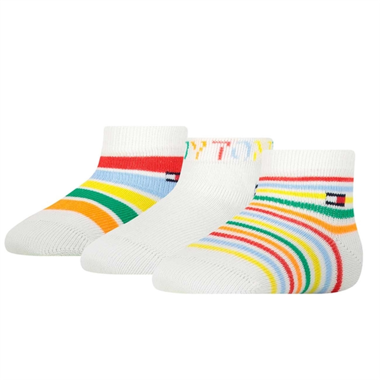 Tommy Hilfiger Baby Socks 3-pack Giftbox White Multicolor