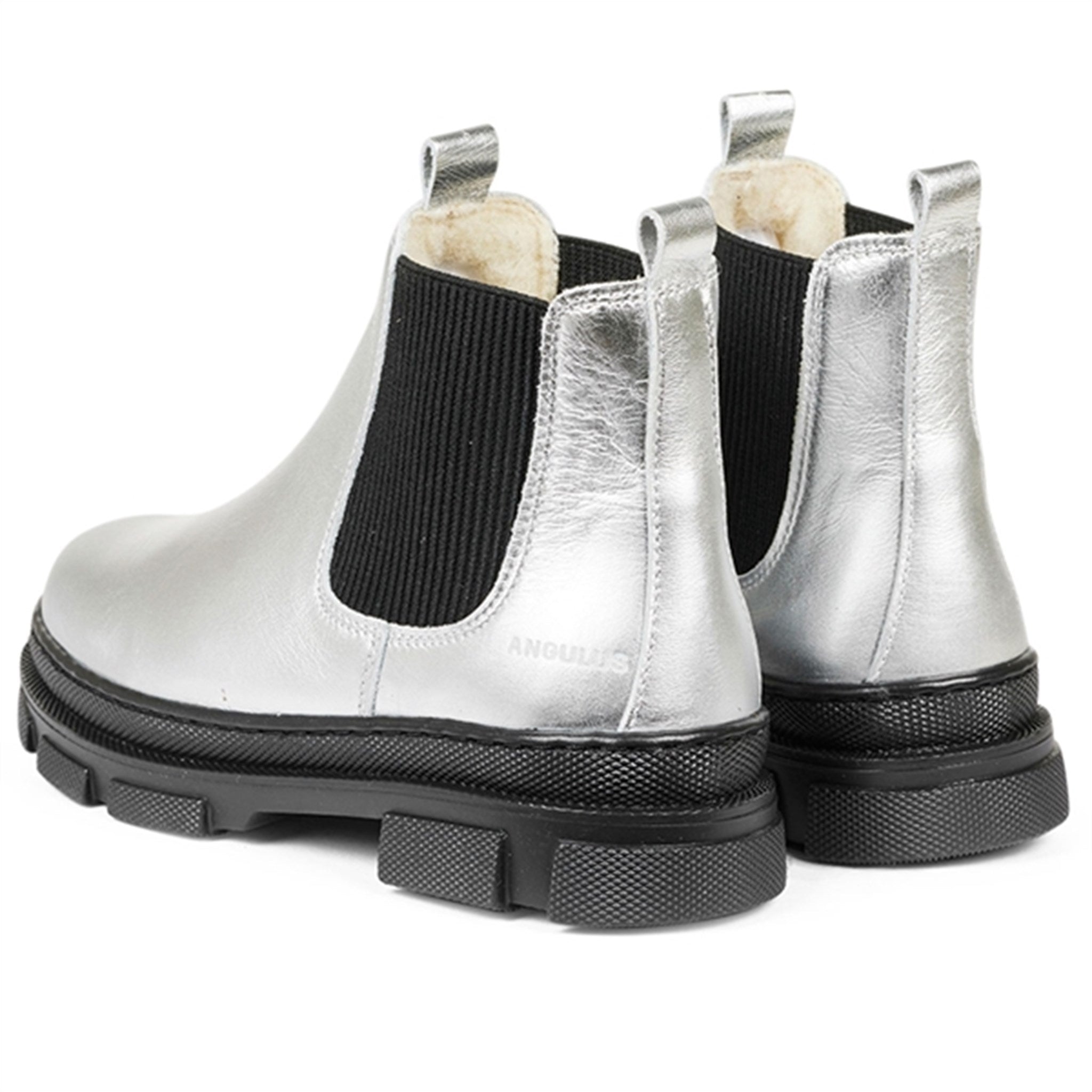 Angulus Boots With Elastic Band Silver/Black 3