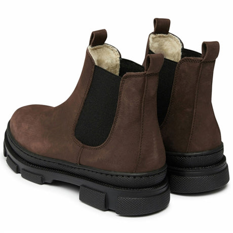 Angulus Chelsea Boots w Elastic and Wool Lining Brown/Black 2