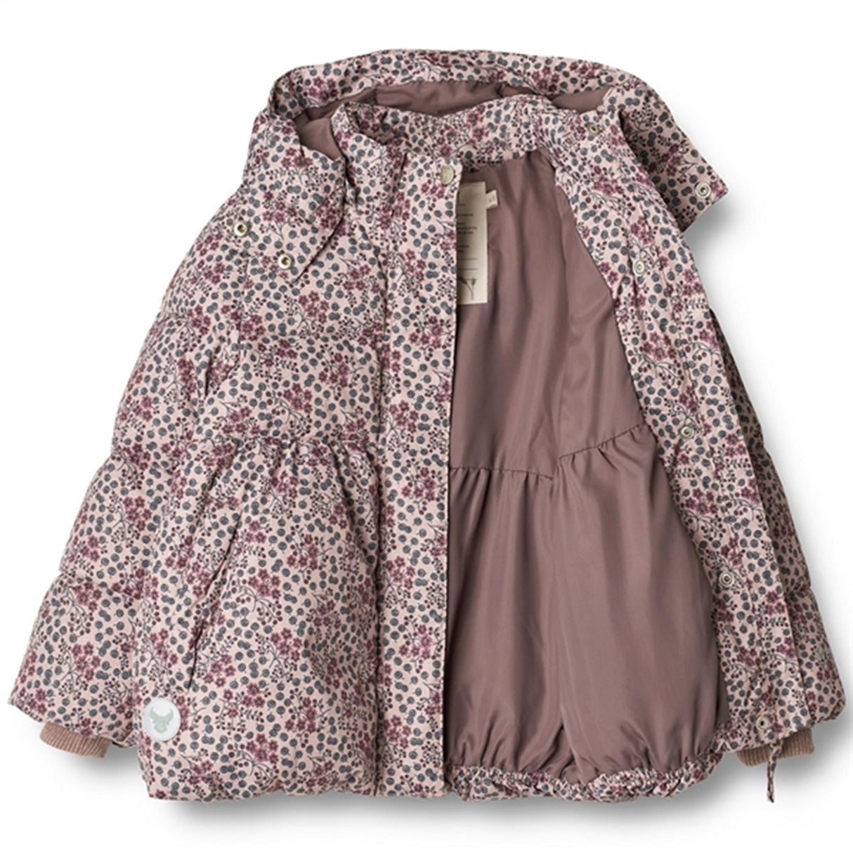 Wheat Puffer Jacket Karla Pale Lilac Berries 3